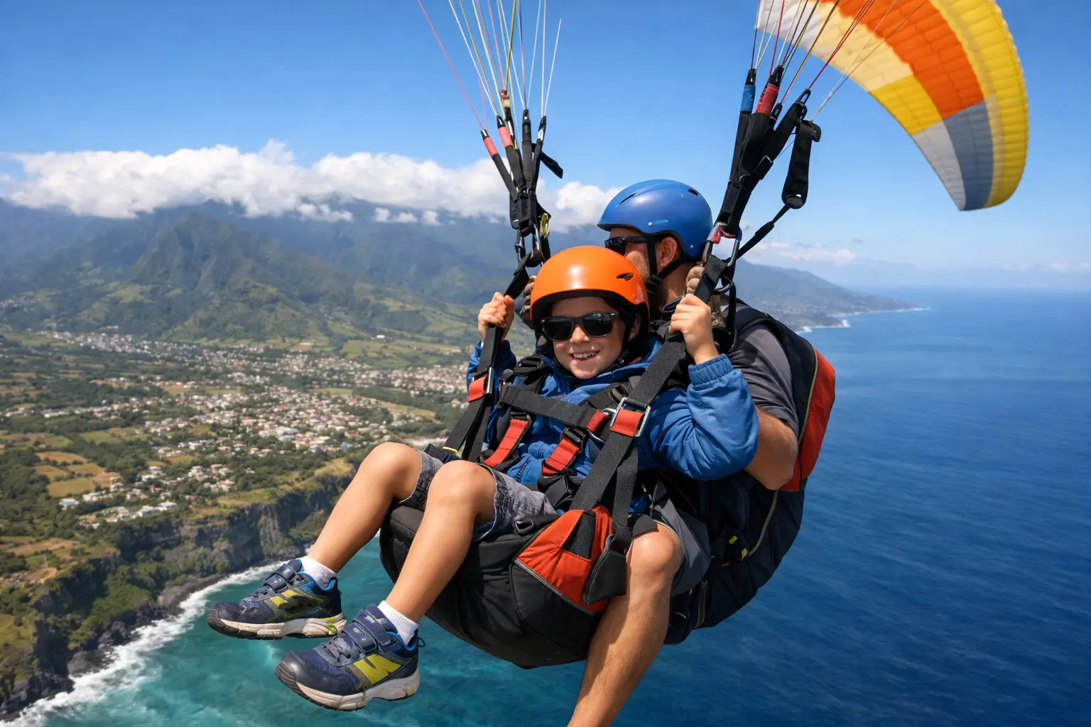 Parapente pour enfant à La Réunion