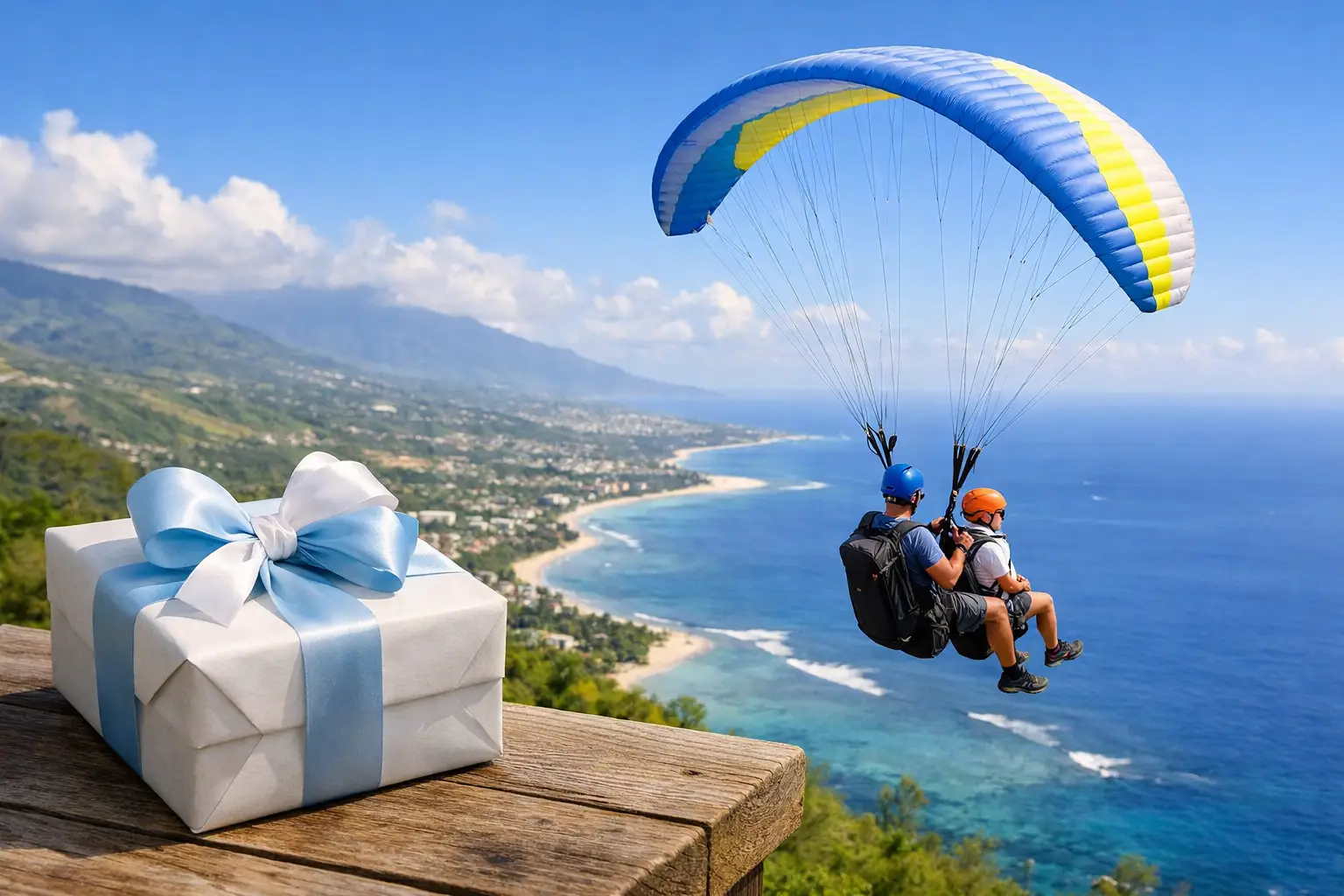 Cadeau baptême parapente Réunion, bonne idée ?