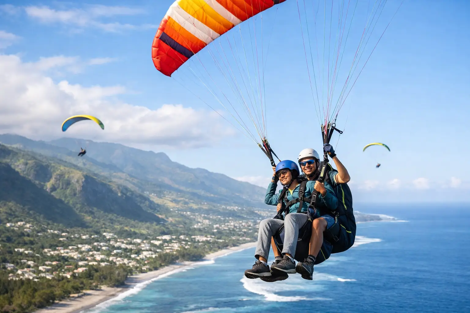 7 avantages du parapente accompagné à La Réunion