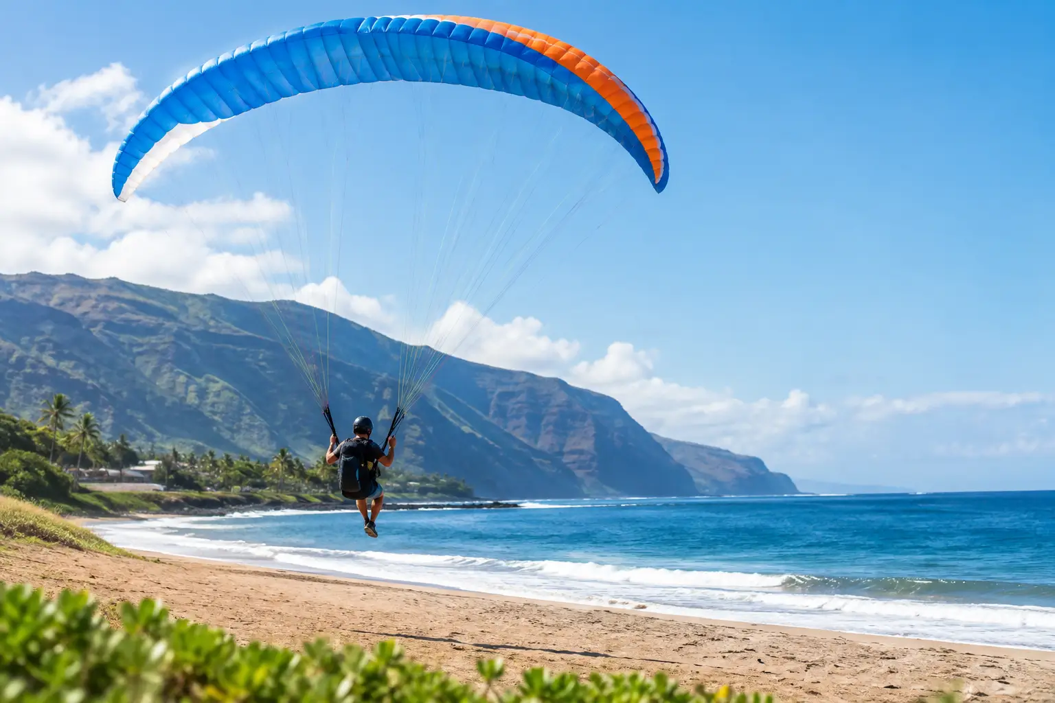 Guide atterrissage plage parapente à Saint-Leu